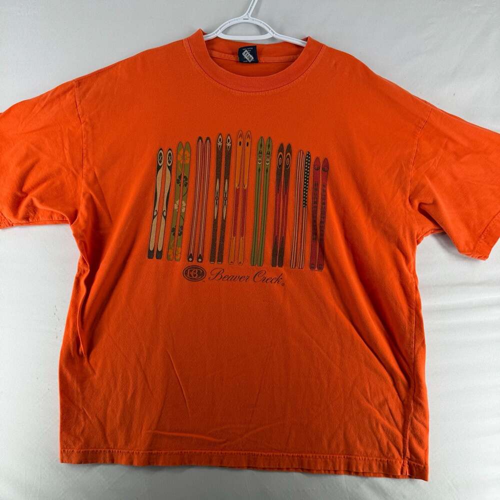 1106 XL Ottowear Beaver Creek Ski Resort Graphic T-Shirt Orange